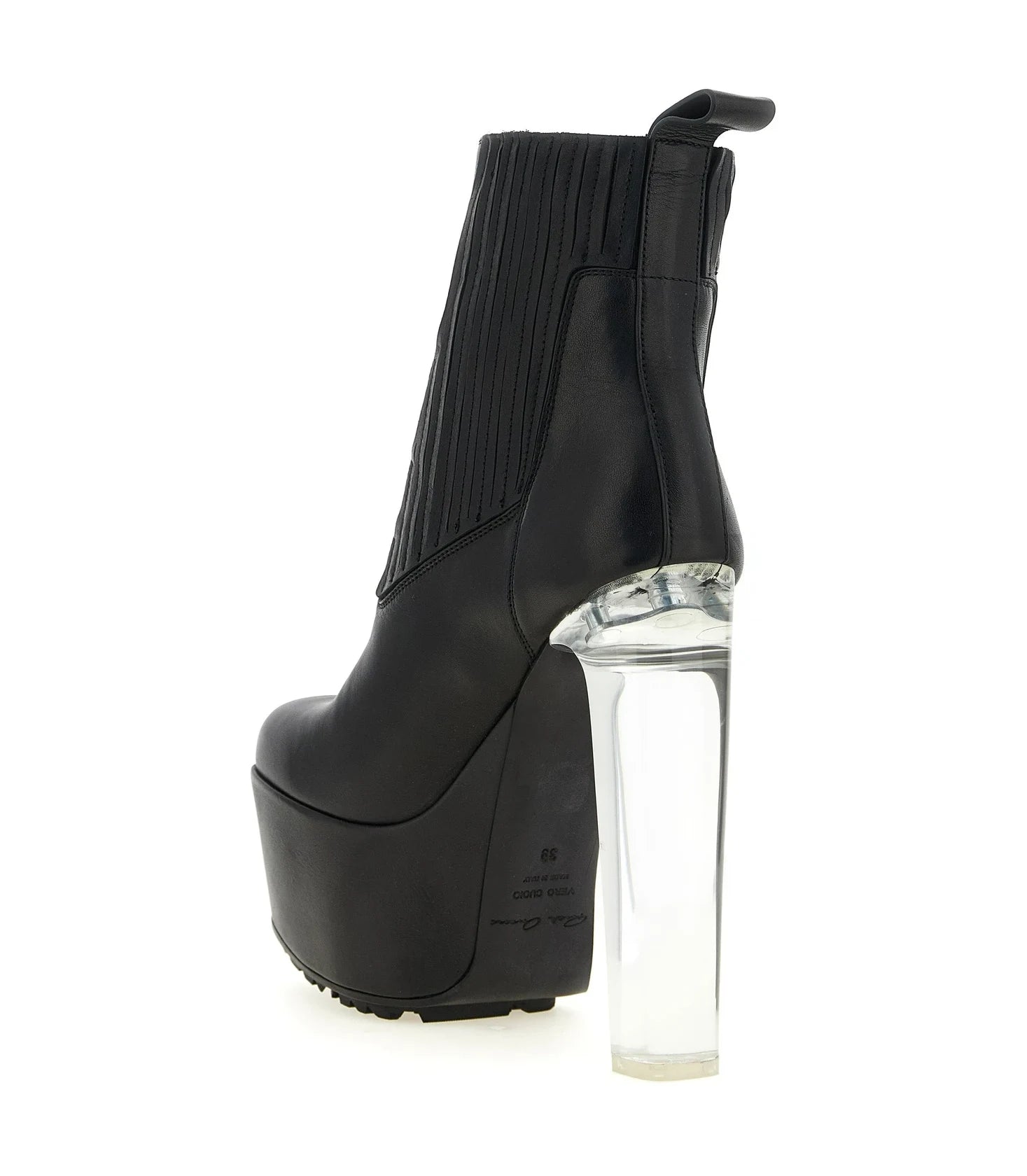 Rick Owens Ankle Boots in black, Calfskin Leather — view 3