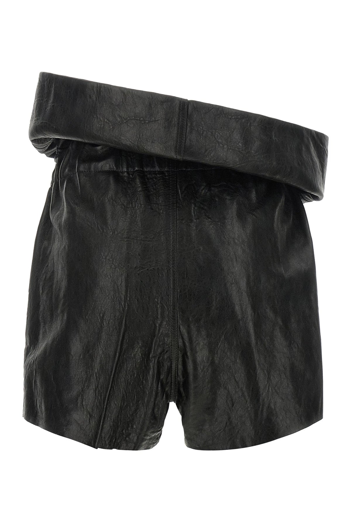 Rick Owens Bermuda in black, Lamb Leather — view 2