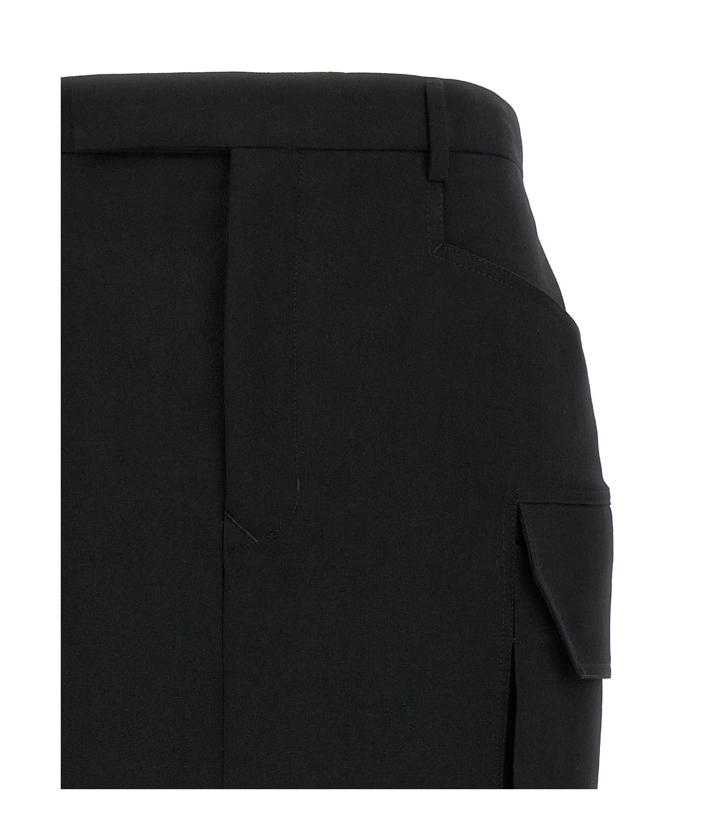 Rick Owens Skirt in black, Wool — view 3