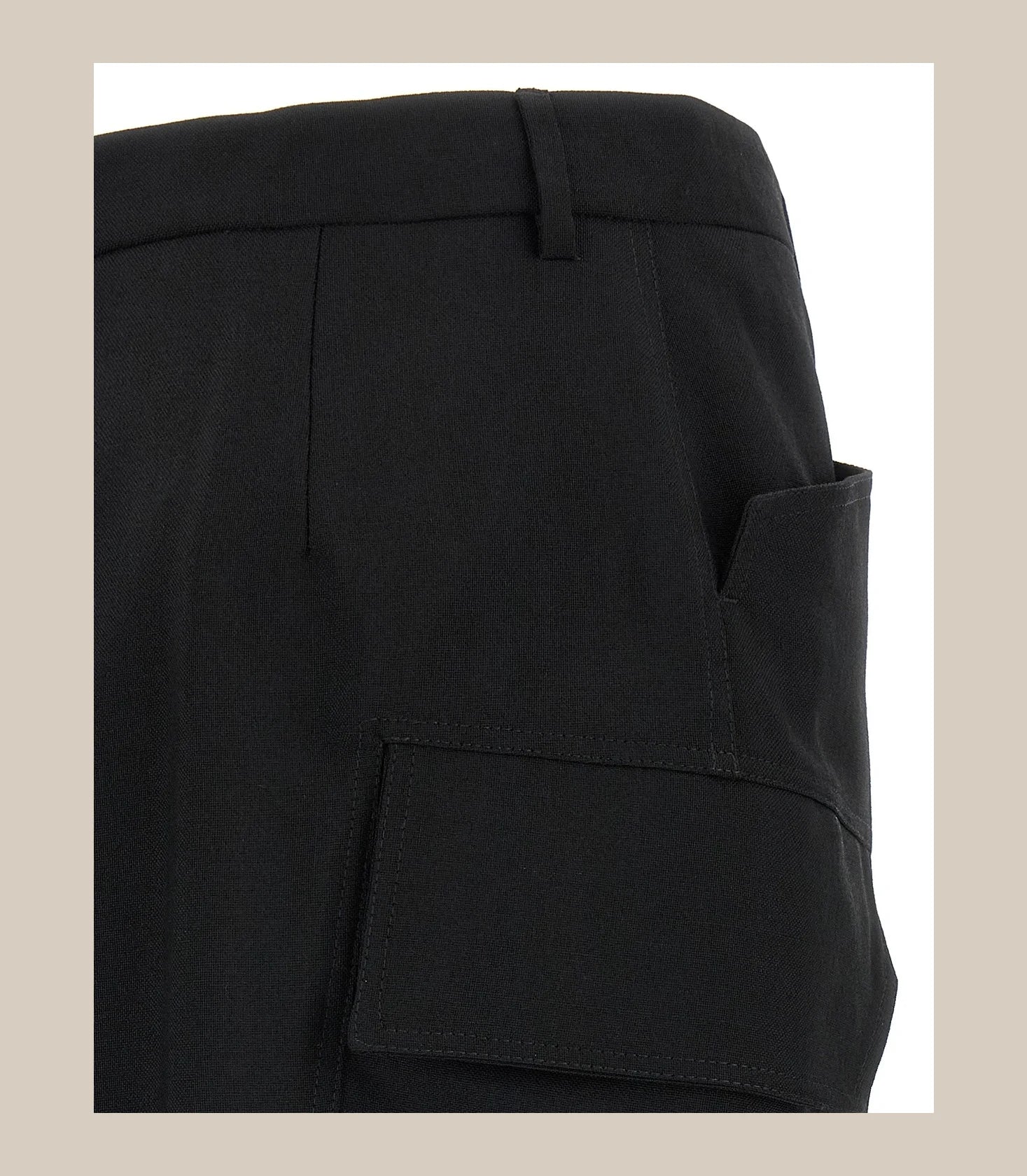 Rick Owens Skirt in black, Wool — view 4