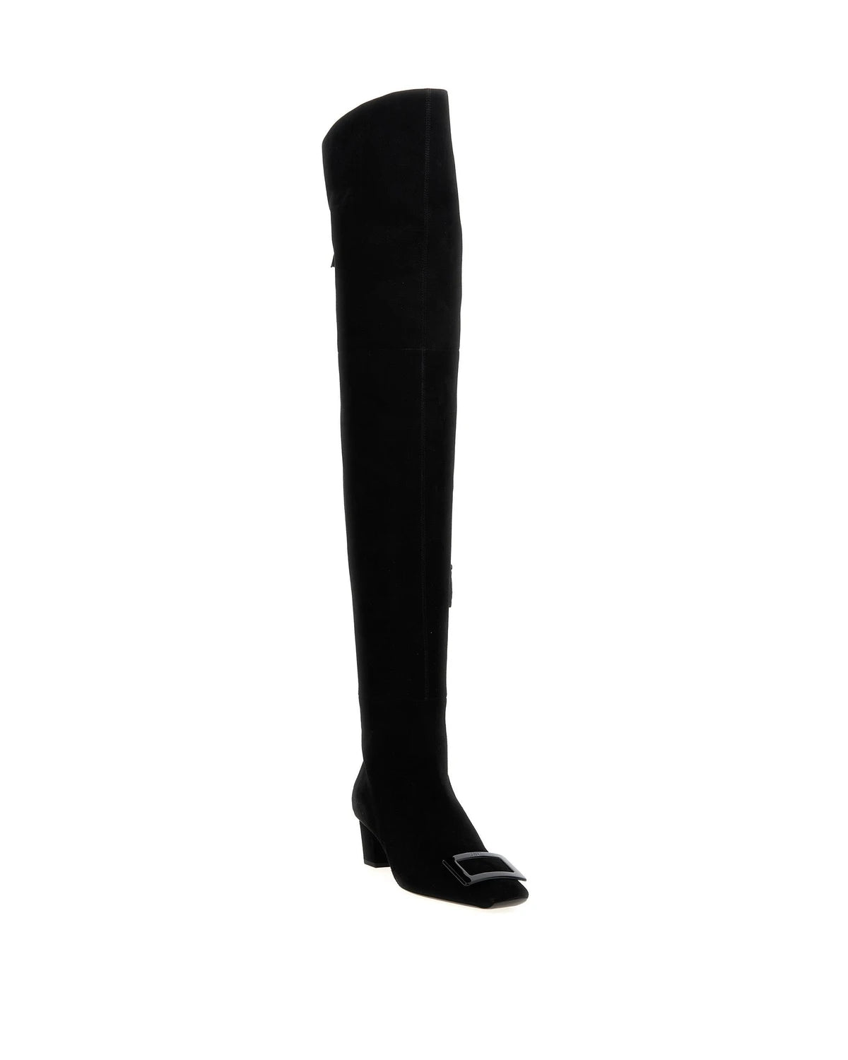Roger Vivier Knee High Boots in black, Goat Leather — view 2