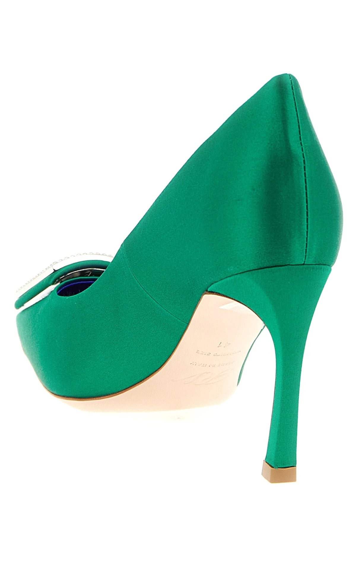 Roger Vivier Pumps in green, Viscose — view 3