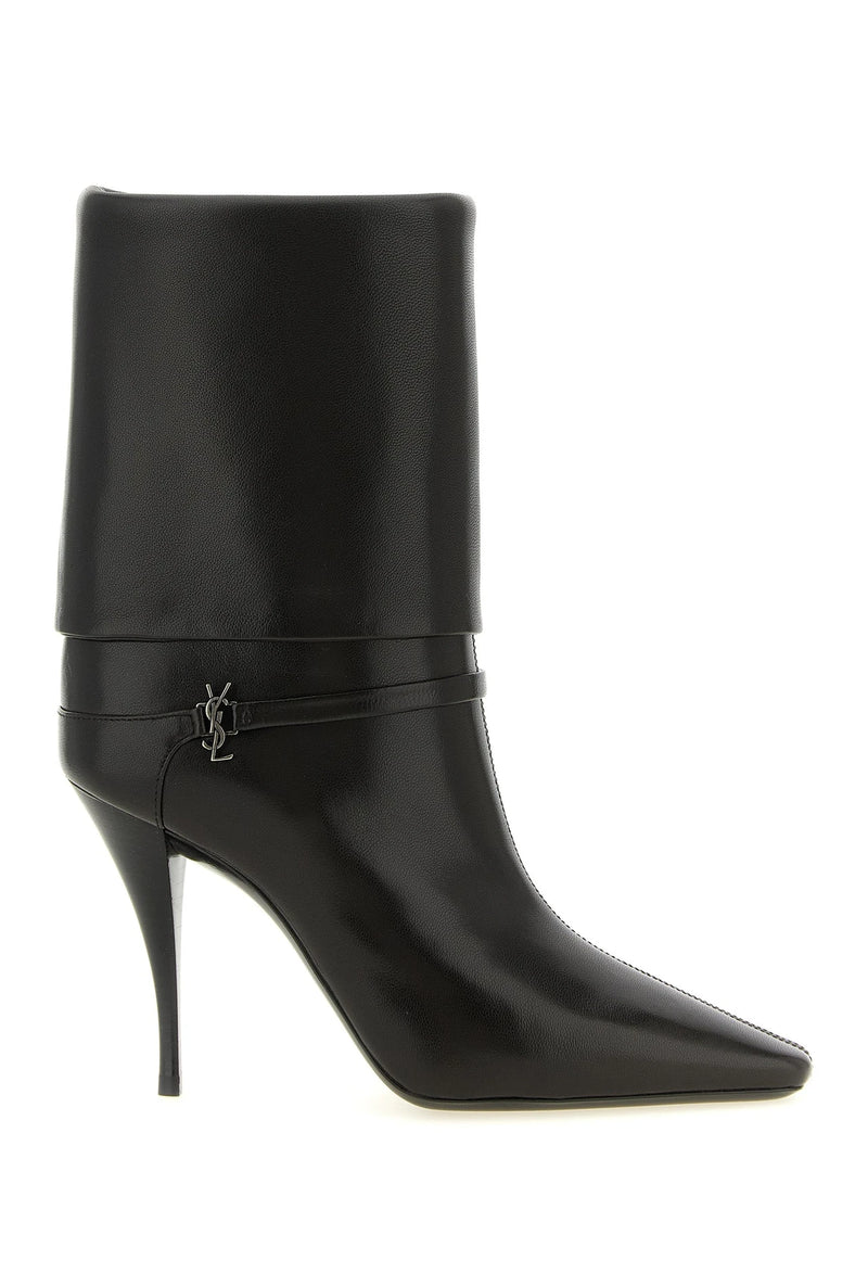 Saint Laurent Ankle Boots in brown, Lamb Leather