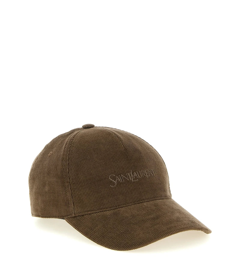 Saint Laurent Baseball Cap in brown — view 2