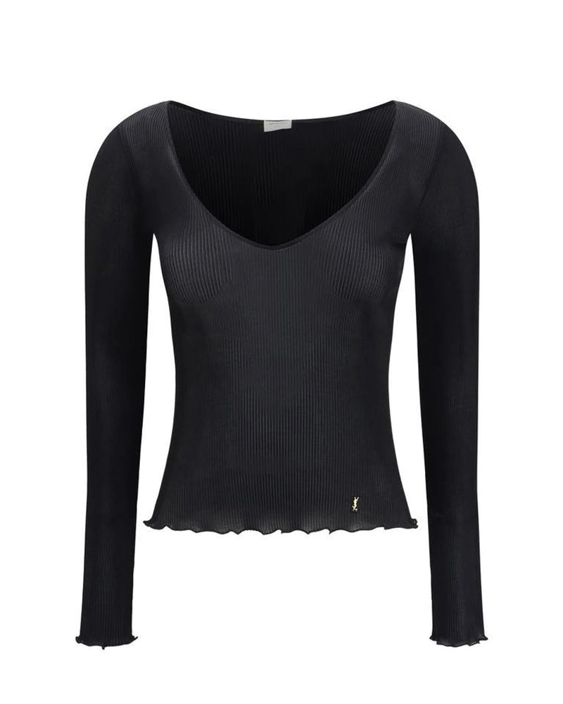 Saint Laurent Blouse in black, Silk