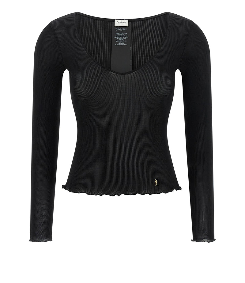 Saint Laurent Blouse in black, Silk