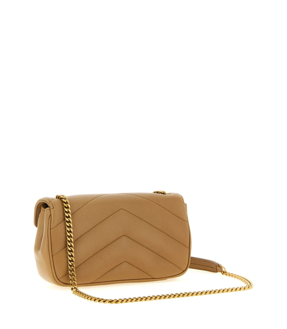 Saint Laurent Cross Body Bag in beige, Lamb Leather — view 2