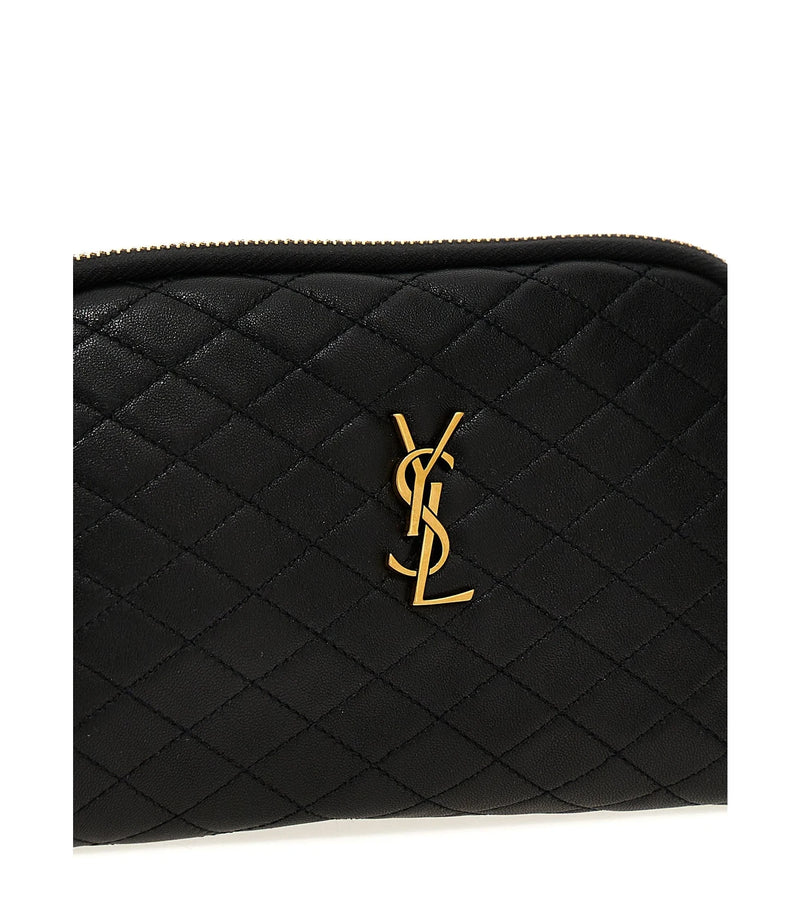 Saint Laurent Cross Body Bag in black, Lamb Leather — view 3