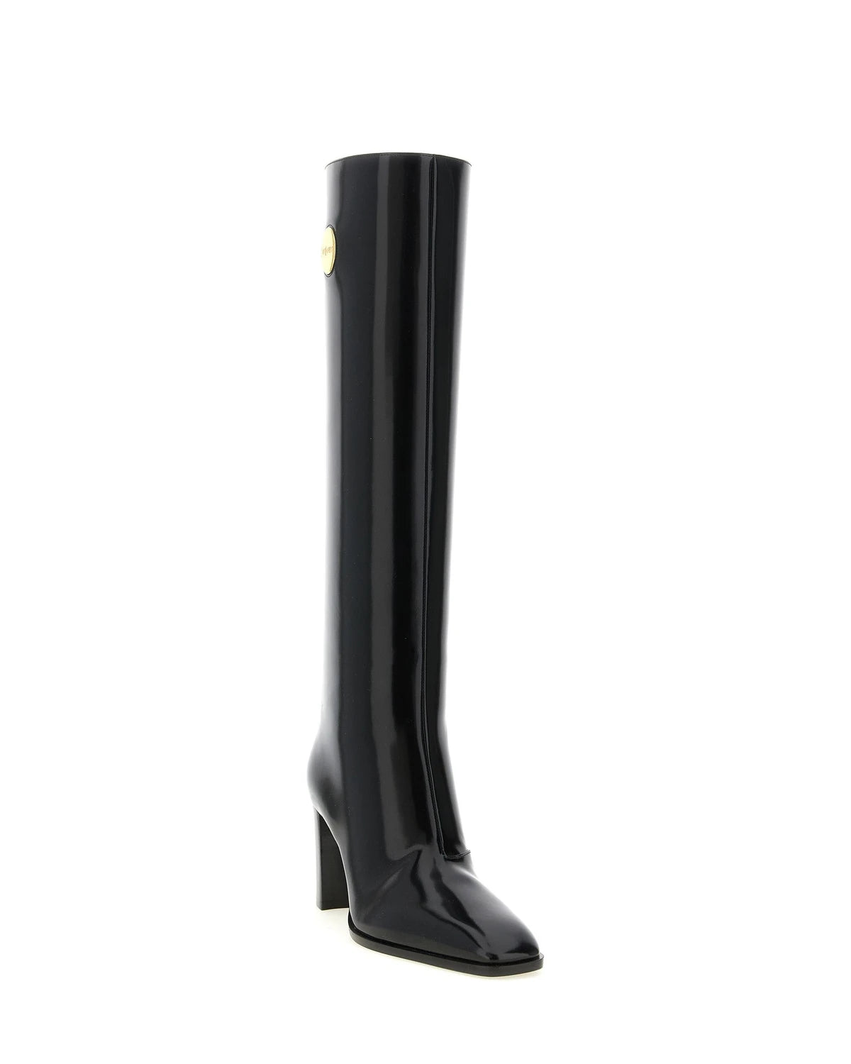 Saint Laurent Knee High Boots in black, Calfskin Leather — view 2