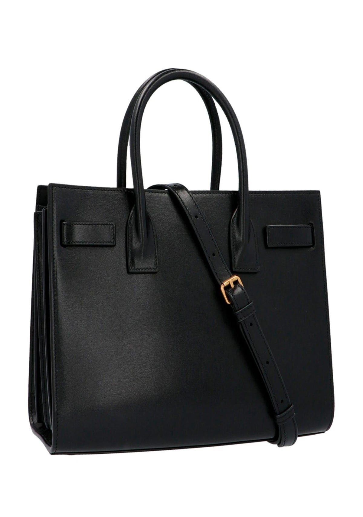 Saint Laurent Satchel Bag in black, Calfskin Leather — view 2