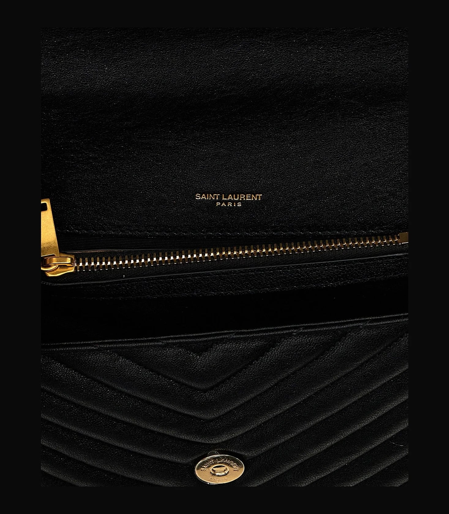 Saint Laurent Satchel Bag in black, Calfskin Leather — view 4