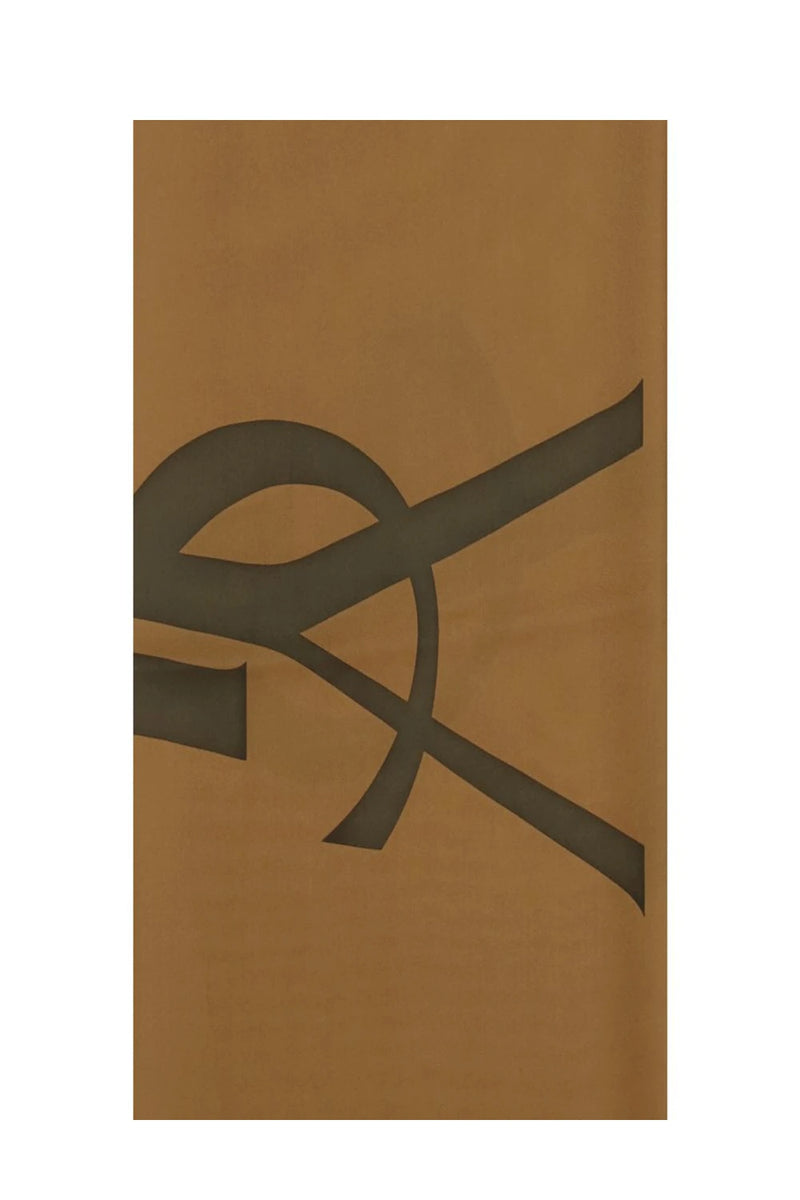 Saint Laurent Scarves & Shawl in brown, Silk — view 3