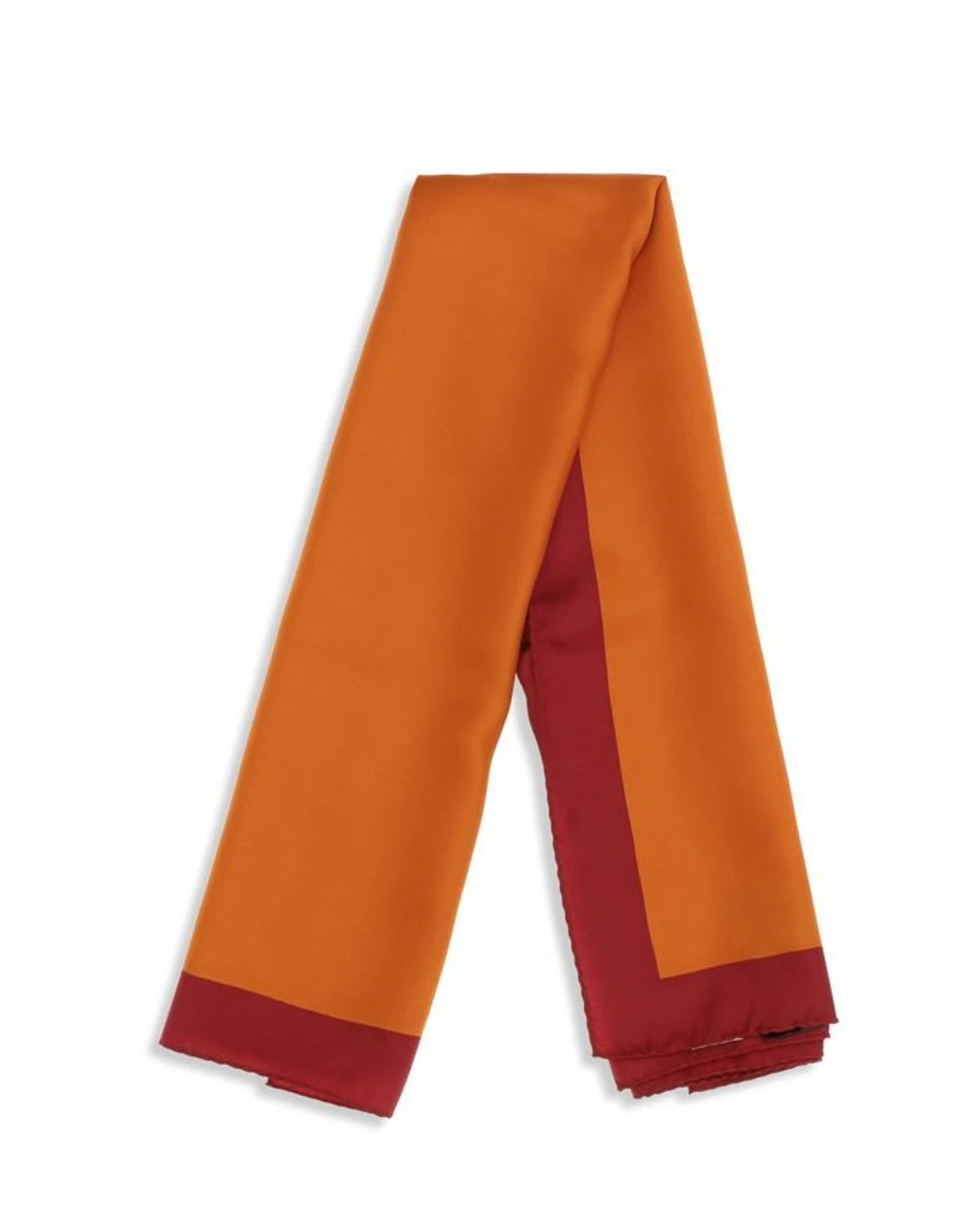 Saint Laurent Scarves & Shawl in orange, Silk — view 2