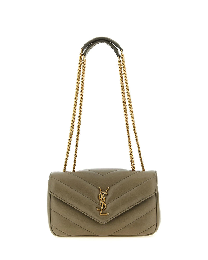 Saint Laurent Shoulder Bag in brown, Lamb Leather