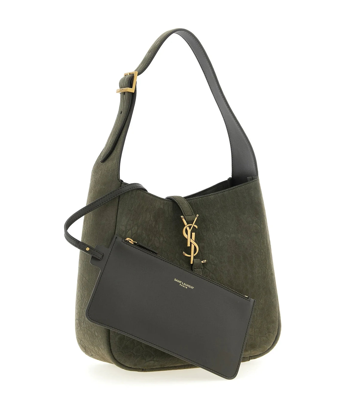 Saint Laurent Shoulder Bag in gray, Lamb Leather — view 3