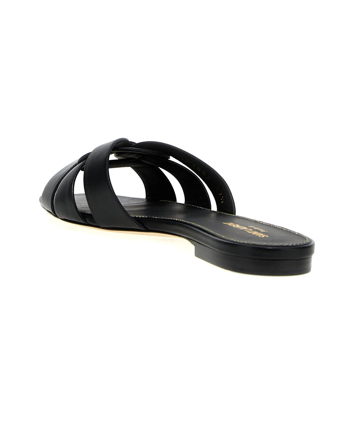 Saint Laurent Slides in black, Calf Leather — view 3