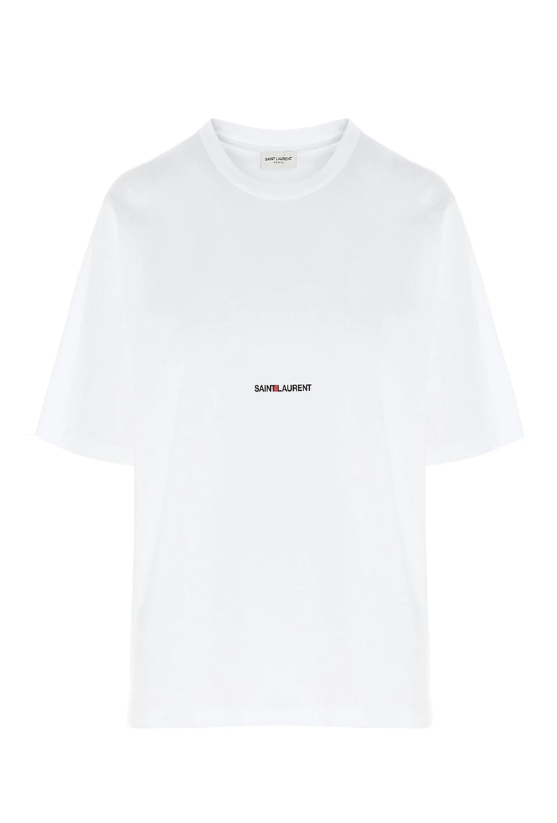 Saint Laurent T-Shirt in white, Cotton