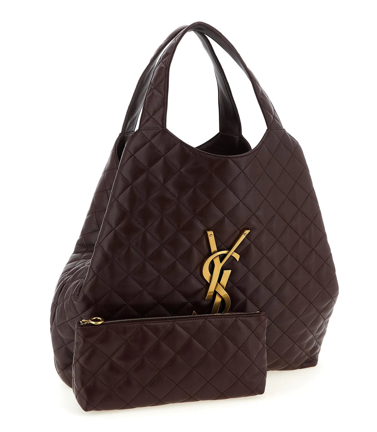 Saint Laurent Tote Bag in red, Lamb Leather — view 3