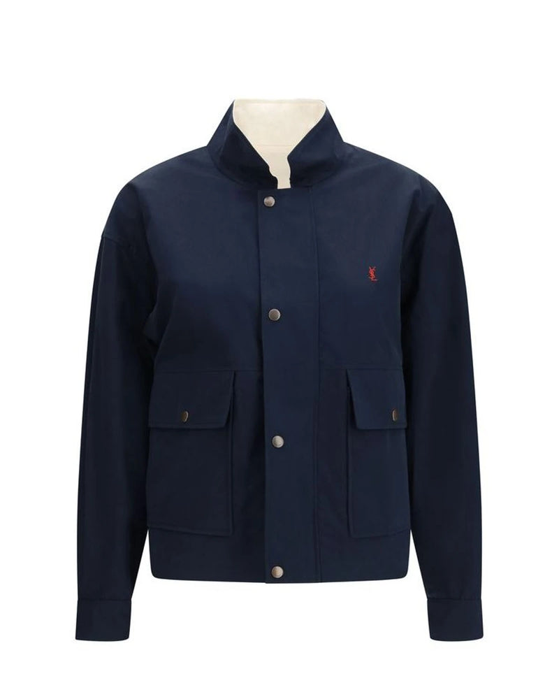 Saint Laurent Trucker Jacket in multicolor, Cotton