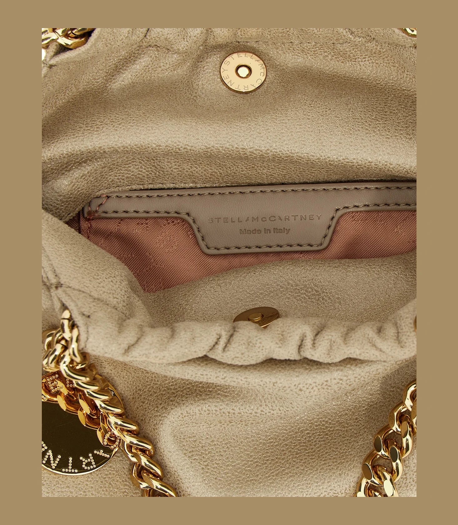 Stella McCartney Hobo Bag in beige, Polyester — view 4
