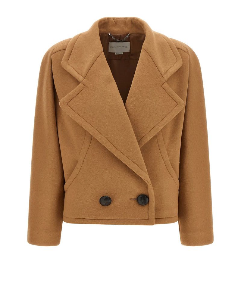 Stella McCartney Pea Coat in beige, Wool