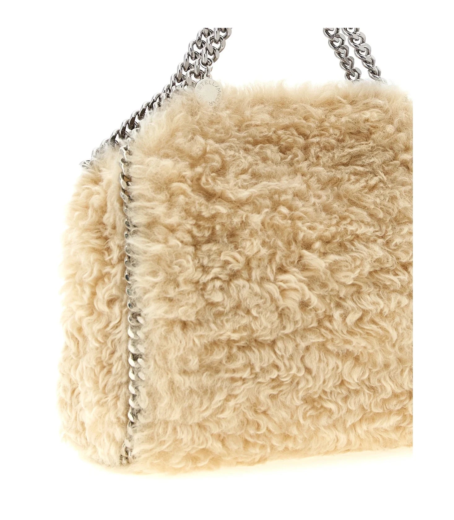 Stella McCartney Satchel Bag in beige, Polyester — view 3