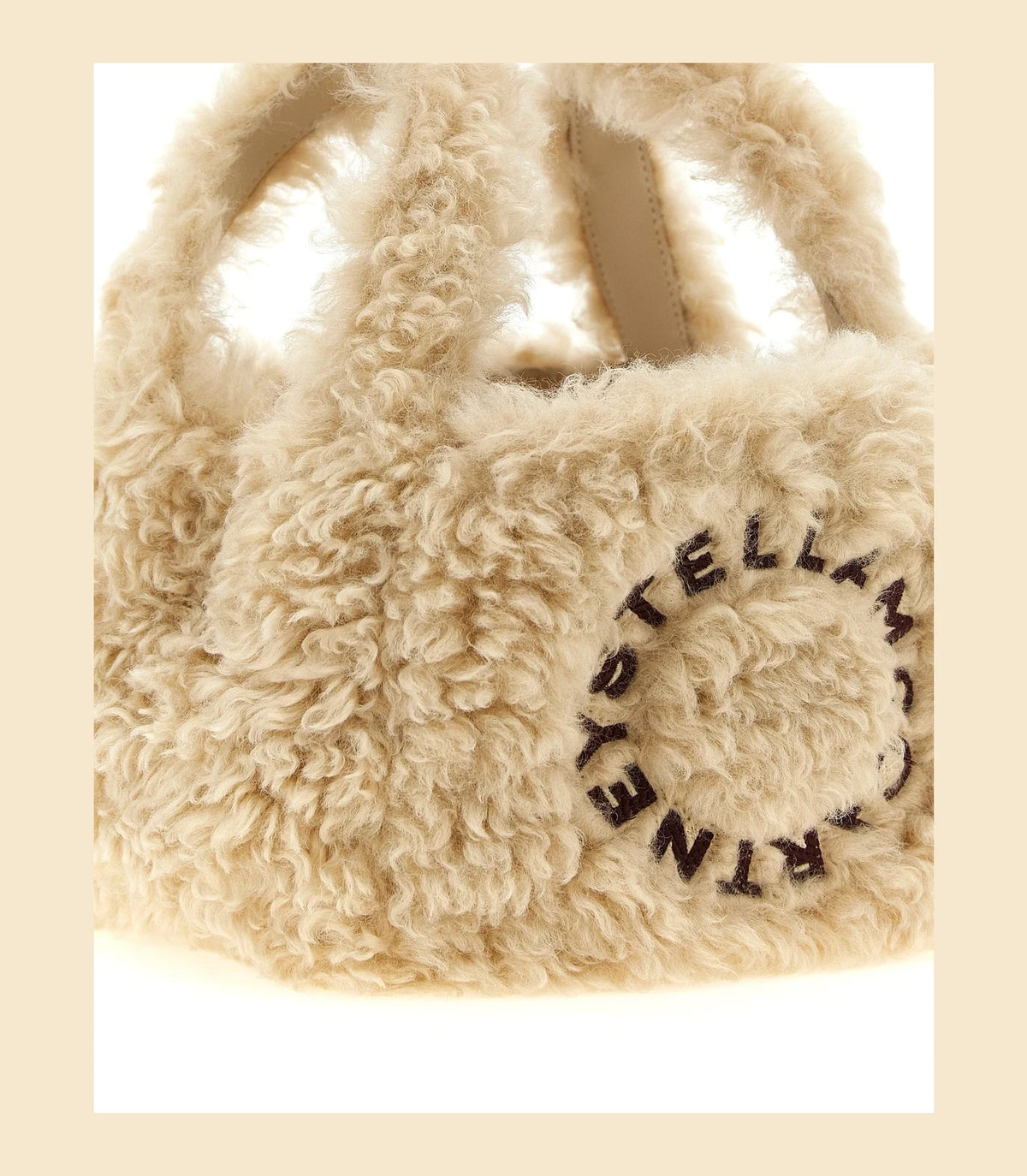 Stella McCartney Shoulder Bag in beige, Polyester — view 3