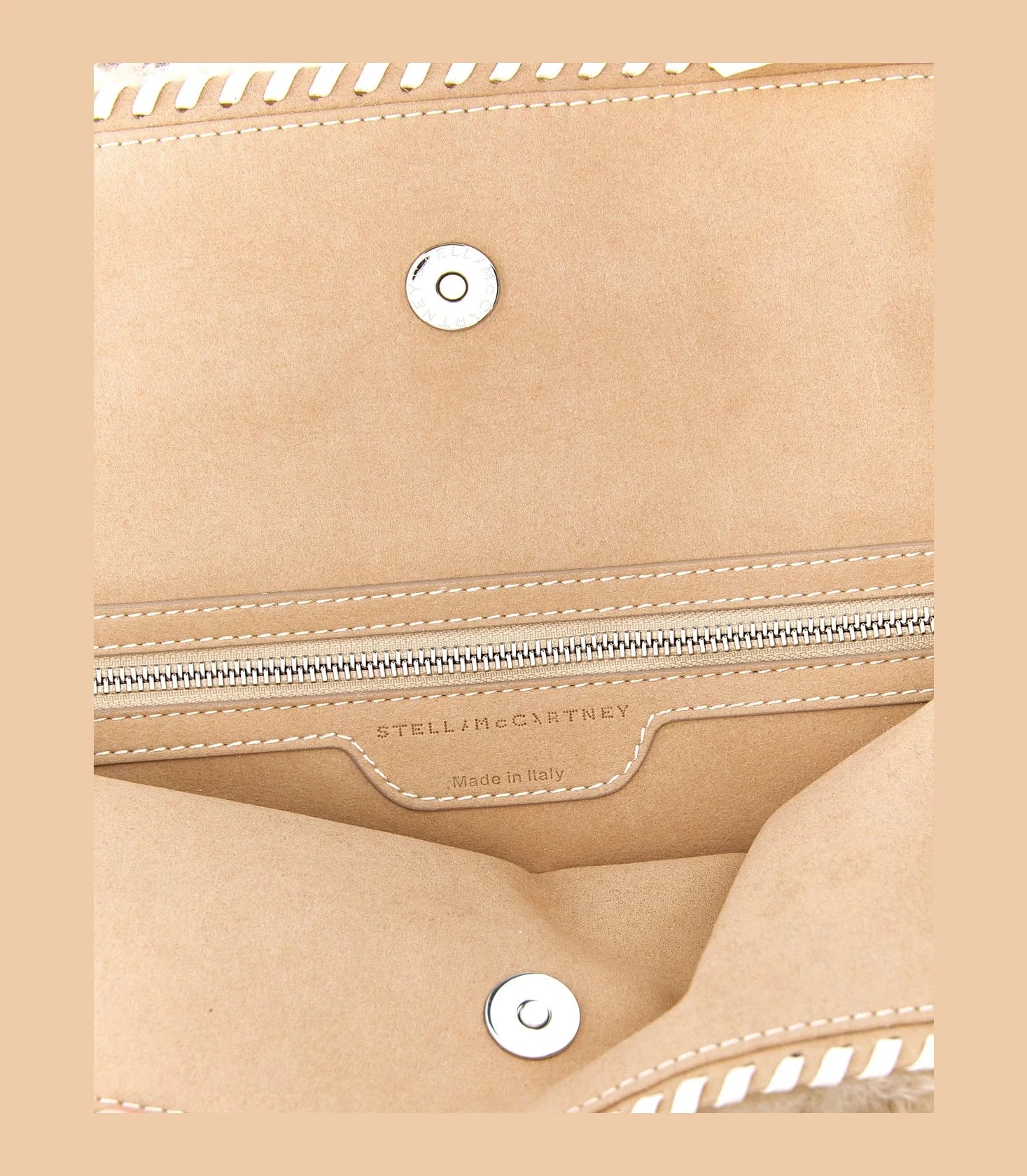 Stella McCartney Shoulder Bag in beige, Polyester — view 4