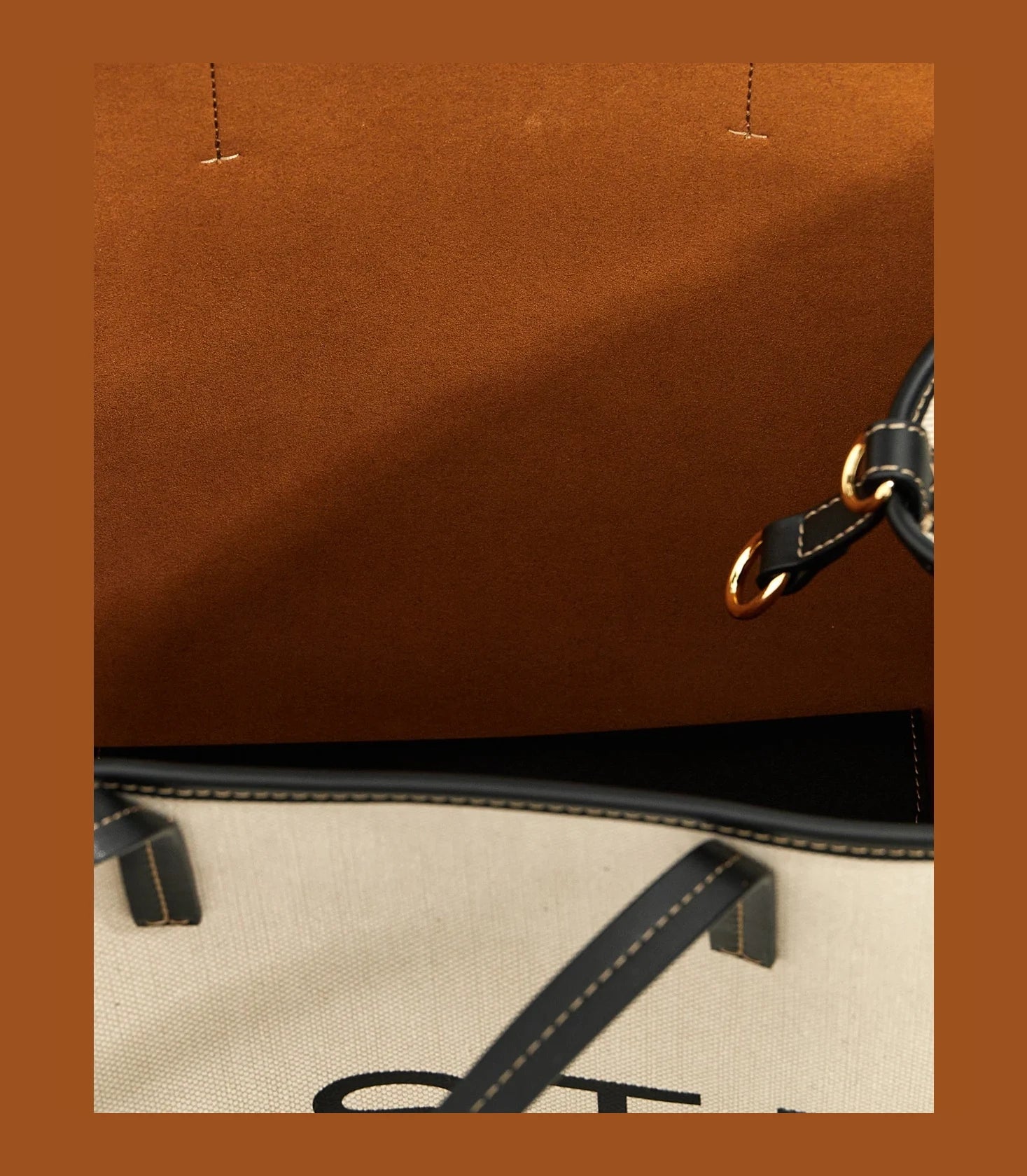 Stella McCartney Tote Bag in beige, Cotton — view 4