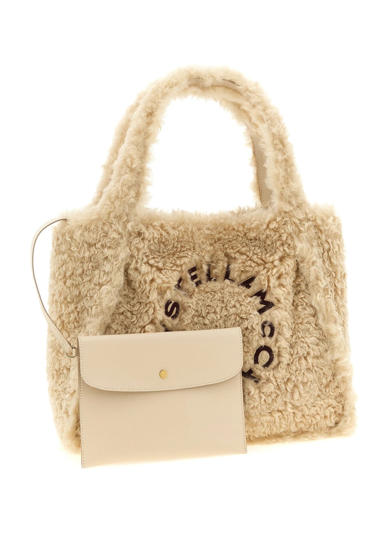 Stella McCartney Tote Bag in beige, Polyester — view 3