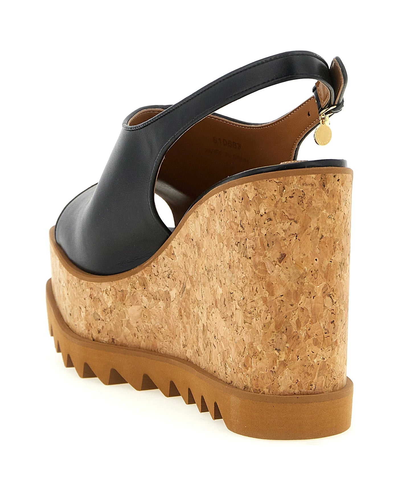 Stella McCartney Wedges in black, Organic Polyurethane — view 3