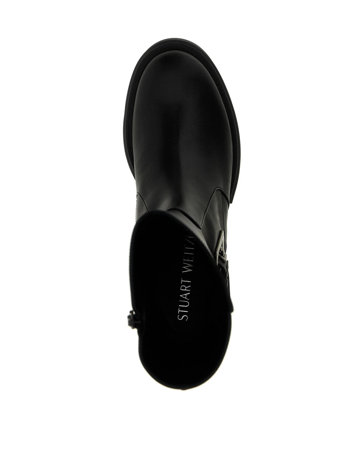 Stuart Weitzman Ankle Boots in black, Calfskin Leather — view 3