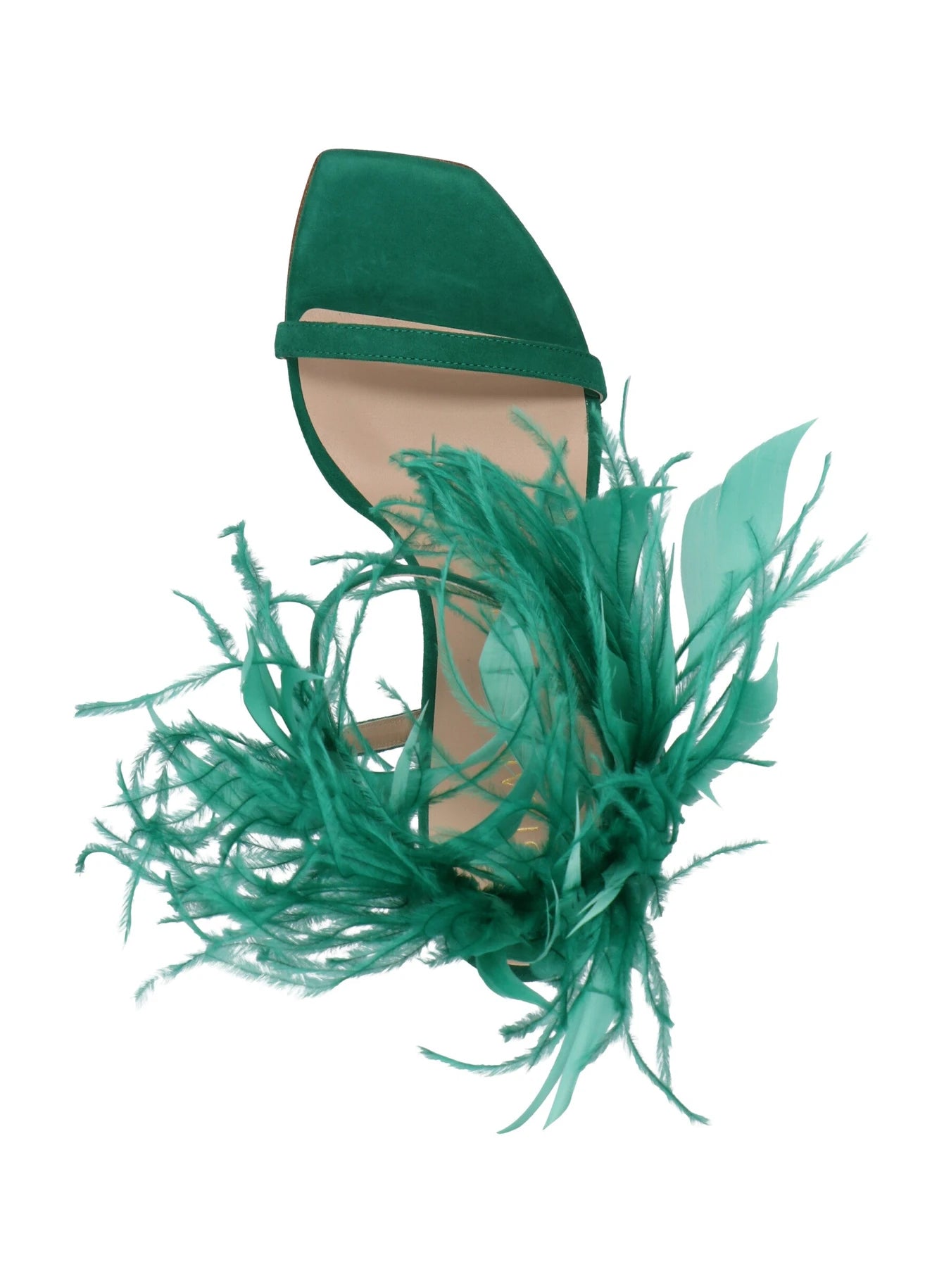 Stuart Weitzman Sandals in green, Suede Leather — view 3