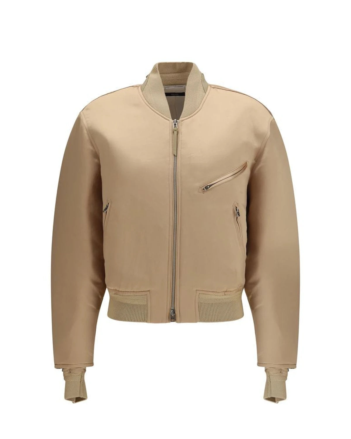 Tom Ford Bomber Jacket in gold, Silk Satin