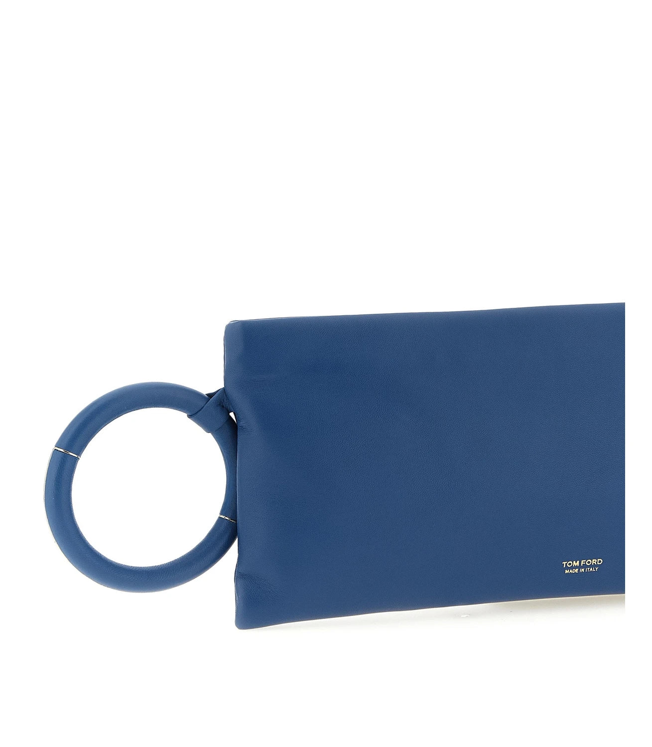 Tom Ford Clutch Bag in blue, Sheepskin Leather — view 3