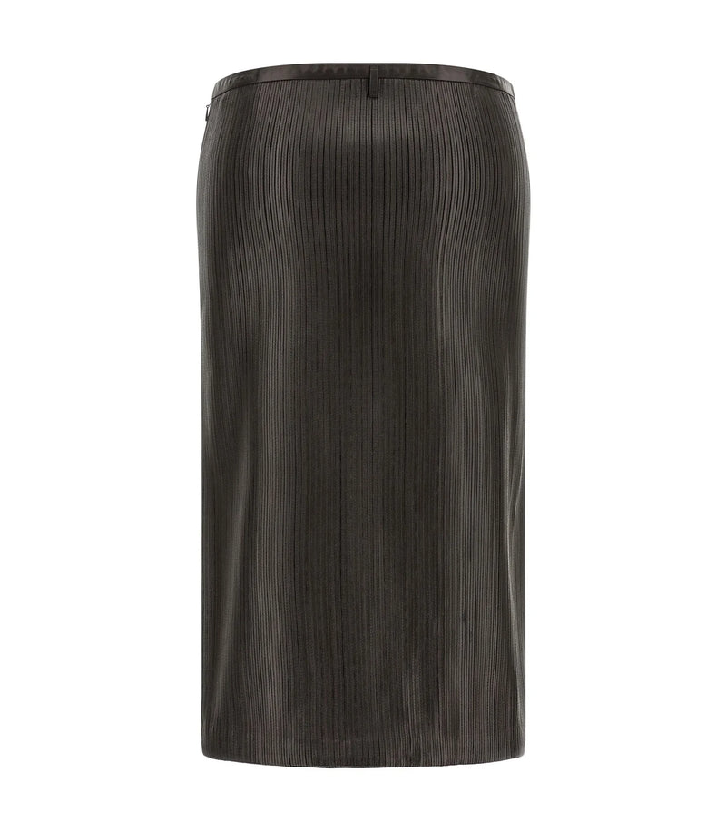Tom Ford Skirt in brown, Lamb Leather — view 2