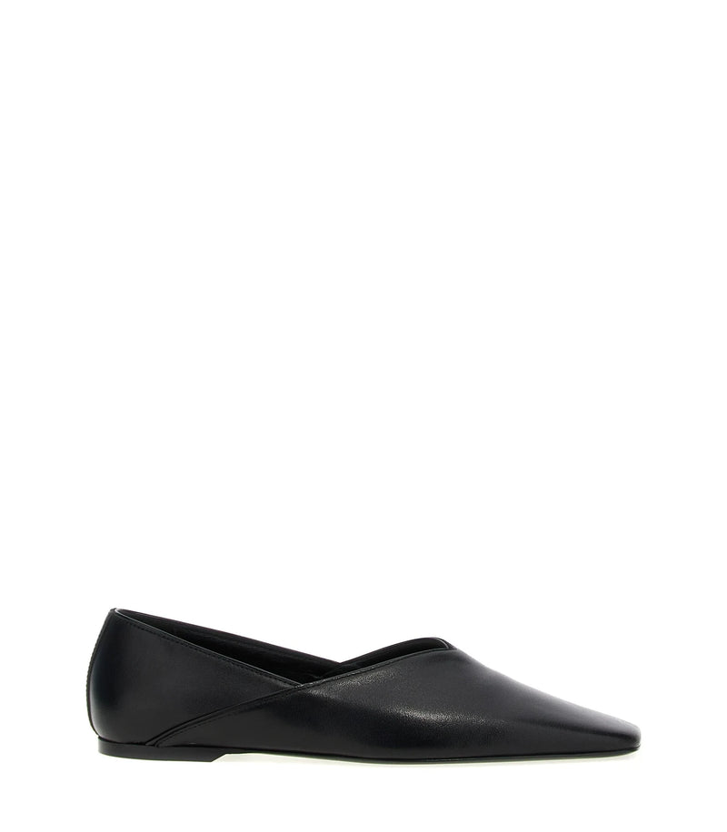 Toteme Ballet Flats in black, Calfskin Leather