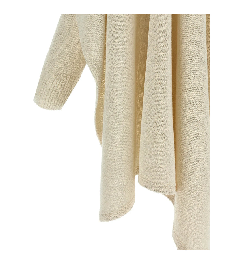 Toteme Cardigan in beige, Silk — view 4