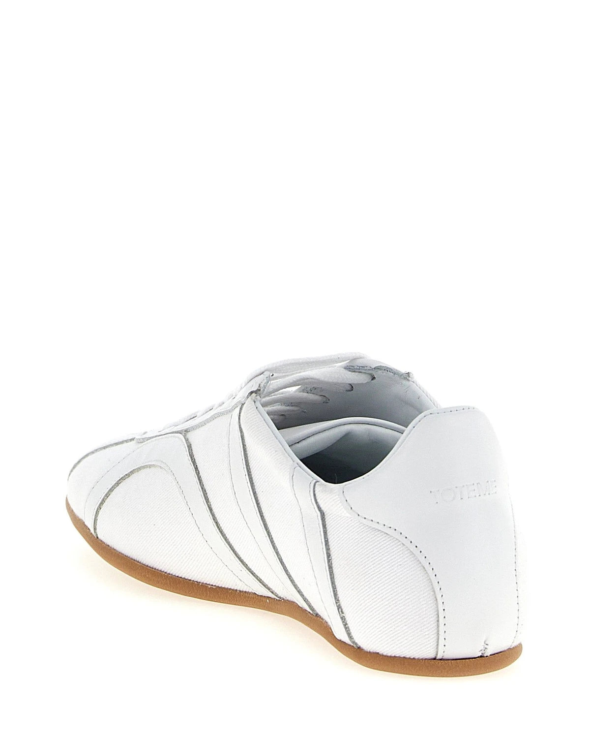Toteme Sneakers in white, Recycled Cotton — view 3