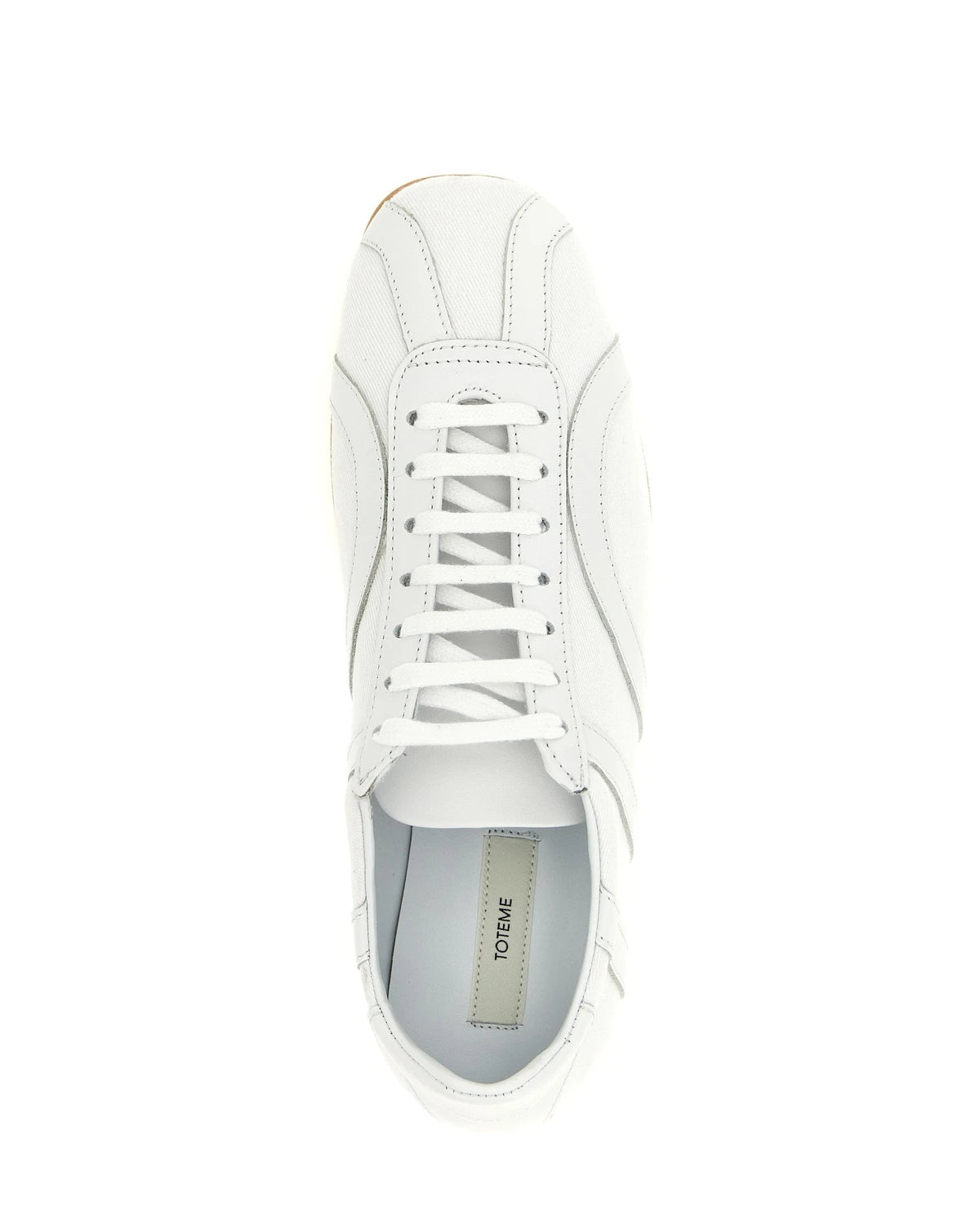 Toteme Sneakers in white, Recycled Cotton — view 4