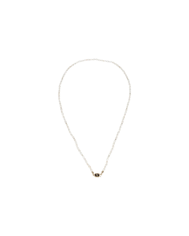 Valentino Garavani White Metal Necklace Necklaces