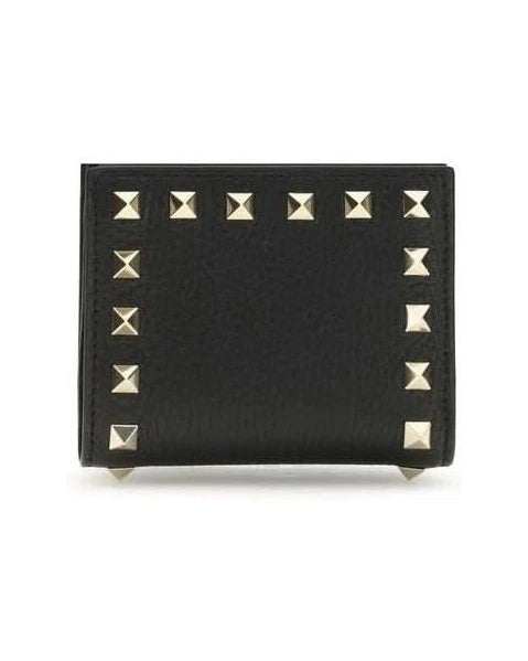 Valentino Garavani Black Lamb Ovis Aries Wallet Wallets