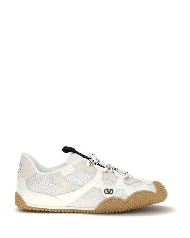 Valentino Garavani White Polyamide Athletic Sneakers 