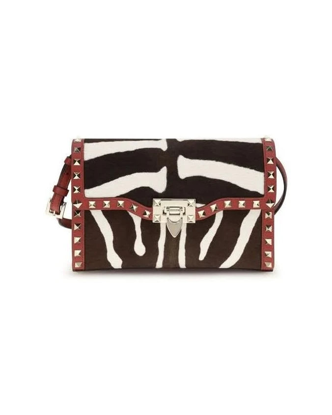Valentino Garavani Multicolor Calf Leather Bos Taurus Shoulder Bag Glam Steals