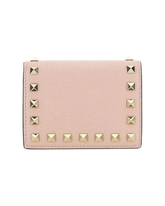 Valentino Garavani Pink Leather Calf Bos Taurus Wallet Glam Steals