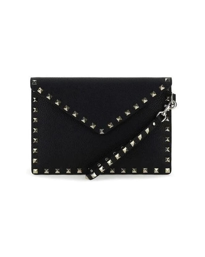Valentino Garavani Black Leather Calf Bos Taurus Wallet Glam Steals