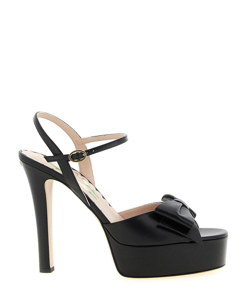 Valentino Garavani Black Stiletto Sandals 
