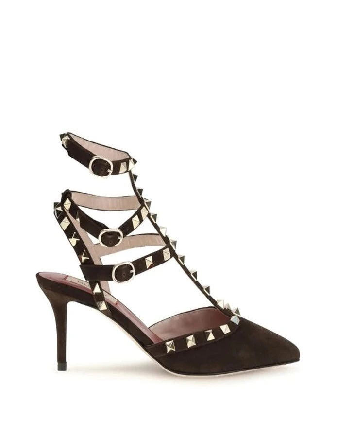Valentino Garavani Brown Suede Pumps 