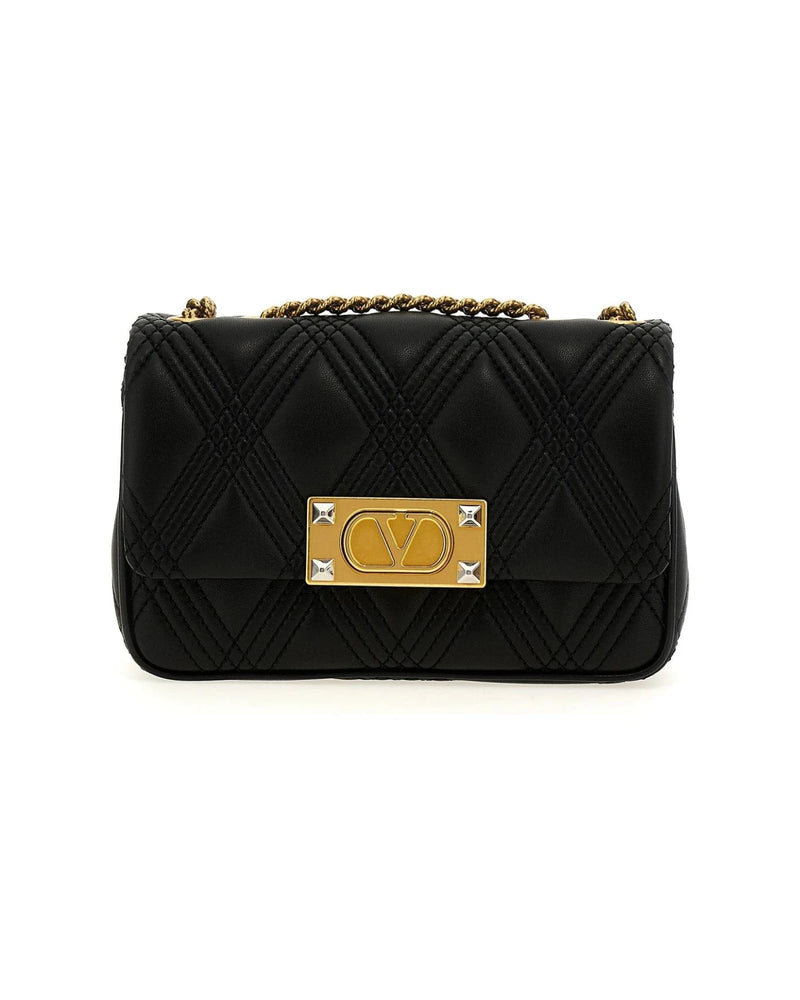 Valentino Garavani Shoulder Bag in black, Lamb Leather