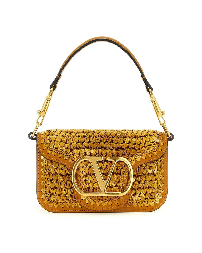 Valentino Garavani Shoulder Bag in gold, Viscose